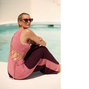 Anthropologie Sunday in Brooklyn Sleeveless Cutout Knit Maxi Dress size L